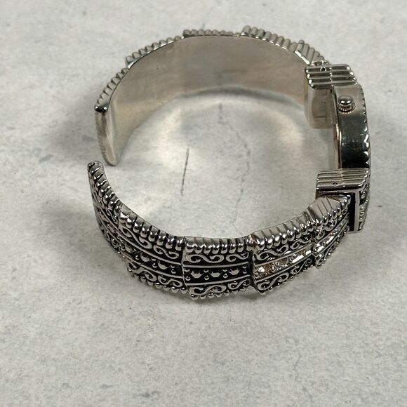 Cote De Azur Watch 24mm Oval MOP Dial Western Rhinestone Cuff New Battery - Picture 8 of 11